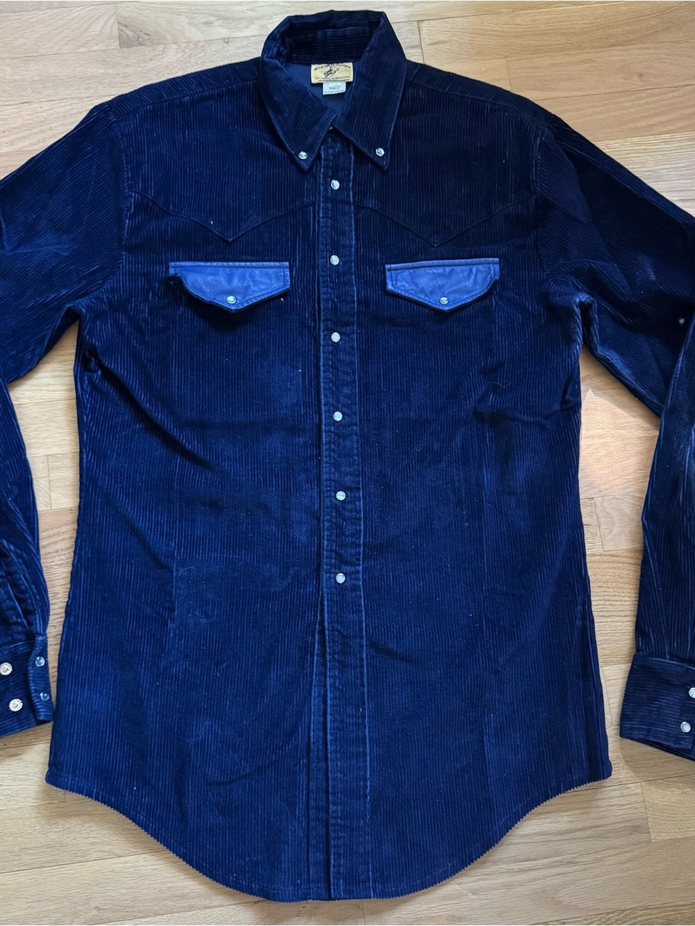 Wild West Designs Corduroy Western Shirt L Made Canada